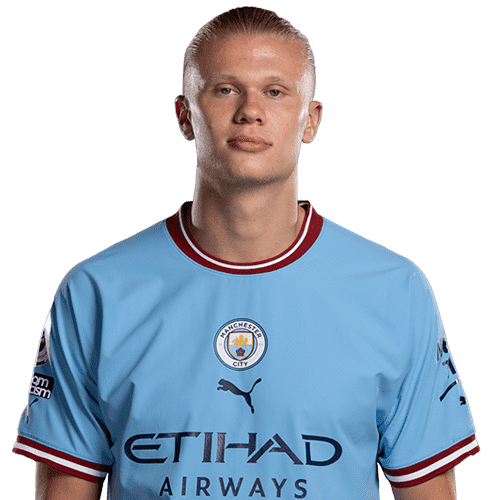 Player 2 is Erling Haaland (Credit https://fantasy.premierleague.com/)