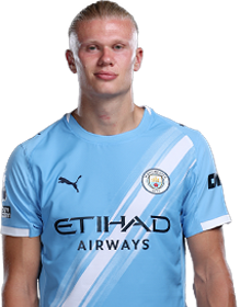 Player 2 is Erling Haaland (Credit https://fantasy.premierleague.com/)