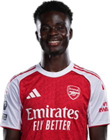 Player 2 is Bukayo Saka (Credit https://fantasy.premierleague.com/)